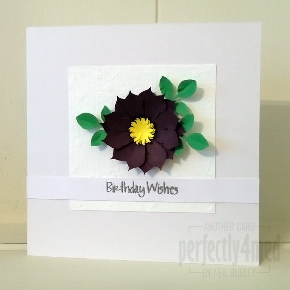 Handcrafted Clematis Card